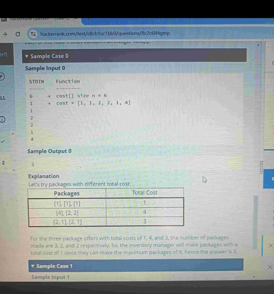 Amazon OA || FindMaximumPackages - Discuss - LeetCode
