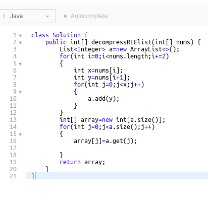 Java Solution Using List Interface - LeetCode Discuss